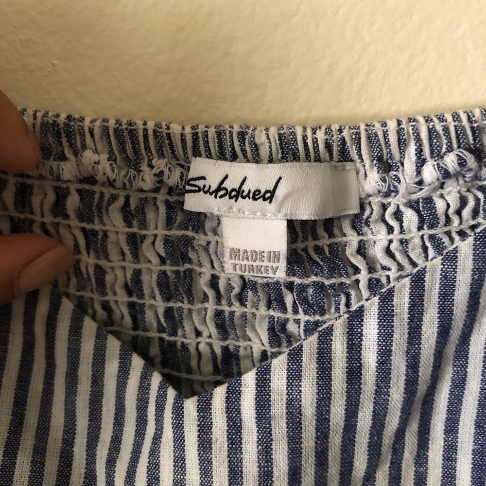 PEPLUM STRIPED TOP - Picture 5 of 5